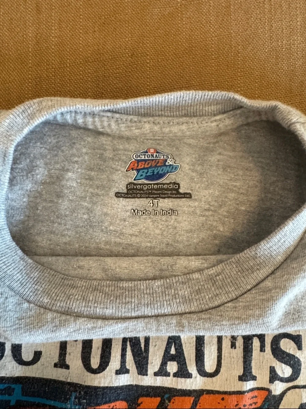 Octonauts 'Above & Beyond' Kids Graphic Tee - Gray with Orange & Teal - Picture 2 of 4